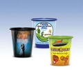 9oz-Reusable Clear Plastic Cup-Hi-Definition Full-Color, Top-Shelf Dishwasher Safe